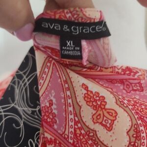 Ava & Grace Pink Paisley Sleeveless Dress